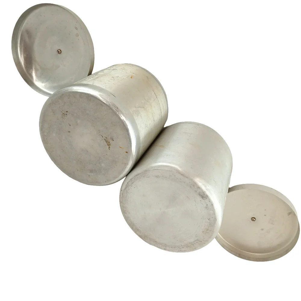 Vintage Aluminum Canister Kitchen Containers Flour Sugar Tea Coffee Lot of 5